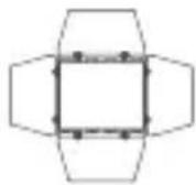 GODOX F7-120Bi - Liste de colisage LP400Bi K2 - 4