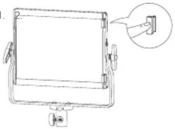 GODOX F7-120Bi - Installation de couvercles - 1
