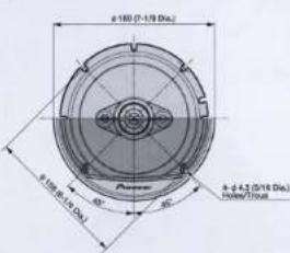 PIONEER TS-A1681F - DIMENSIONS - 1