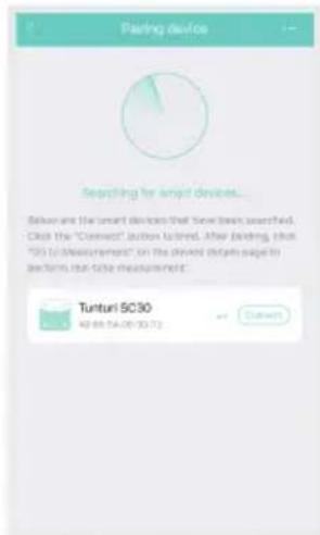 TUNTURI SC30 - APPAIRAGE DE LA BALANCE AVEC SMARTPHONE - 2