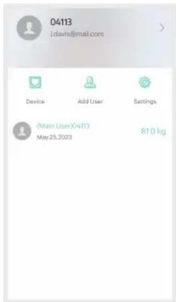04113 j.davis@mail.com Device Add User Settings (Main User)04113 May 25, 2023 81.0 leg