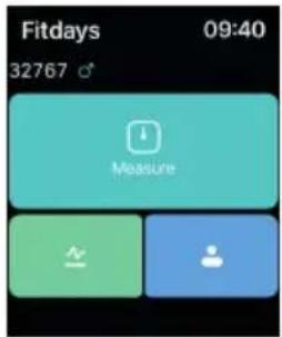 Fitdays 09:40 32767 ⬆ Measure