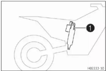 GAS GAS EC 250F (2023) - Référence de l'amortisseur - 1
