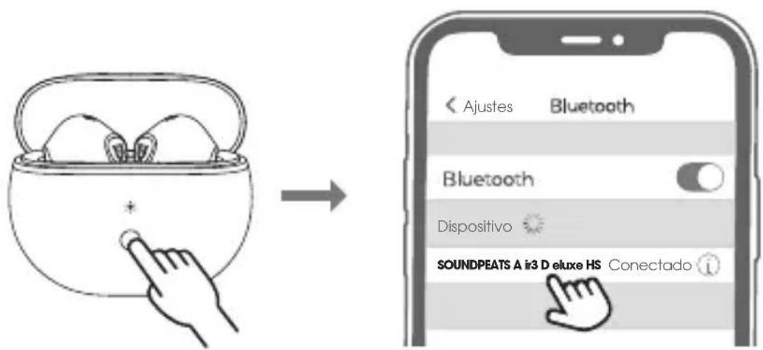 < Ajustes Bluetooth Bluetooth Dispositivo SOUNDPEATS A ir3 Deluxe HS Conectado