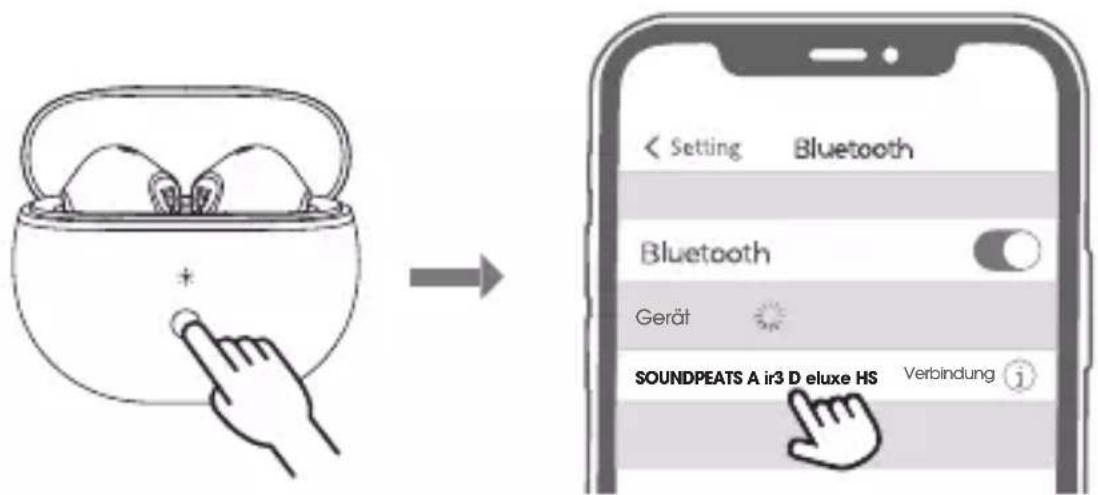 < Setting Bluetooth Bluetooth Gerät SOUNDPEATS A ir3 D eluxe HS Verbindung i