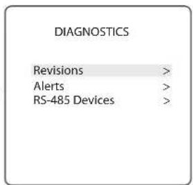 POLARIS PAC PAGAUT - INSTALL SETTINGS>DIAGNOSTICS>REVISIONS - 2
