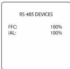 POLARIS PAC PAGAUT - PARAMÈTRES D'INSTALLATION > DIAGNOSTICS > PÉRIPHÉRIQUES RS-485 - 3