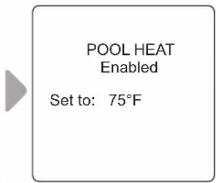 POLARIS PAC PAGAUT - Pool Heater On/Off - 2