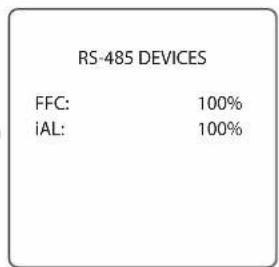 POLARIS PAC PAGAUT - INSTALL SETTINGS>DIAGNOSTICS>RS-485 DEVICES - 2