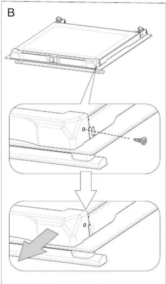 AMICA EBPX 946 640 S - Removing the inner panel - 1