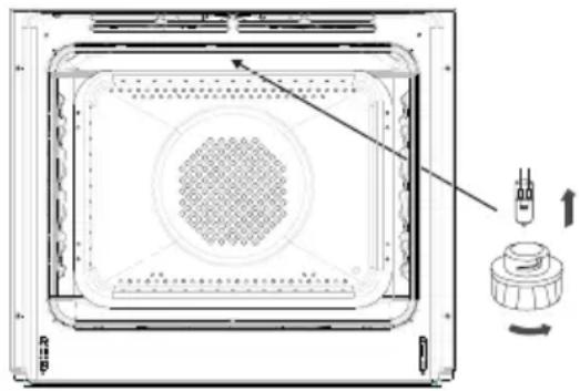 AMICA EBPX 946 640 S - Replacing the halogen bulb in the oven - 1