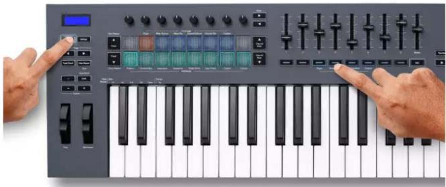 NOVATION FLkey 49 - Mode Fader : Mixer Volume - 1