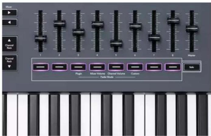 NOVATION FLkey 49 - Touches pour le mode Fader - 1