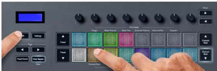 NOVATION FLkey 49 - Mode Pad : Channel Rack - 1