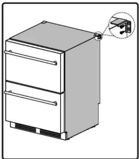 Zephyr Presrv PRRD24C1AS - Installing the Anti-tip Bracket - 6