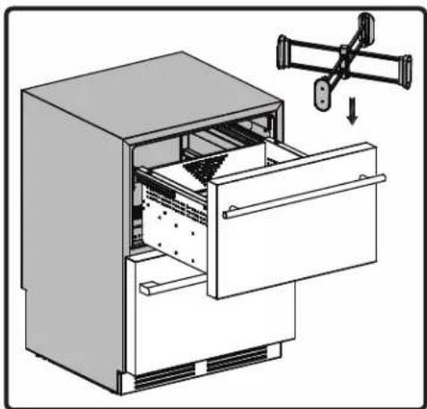 Zephyr Presrv PRRD24C1AS - Installing the Upper and Lower Drawer Dividers - 1