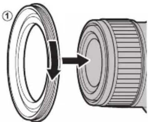 FUJIFILM GF110mmF5.6 T/S Macro - Colocación del parasol (GF30mmF5.6 T/S solamente) - 2
