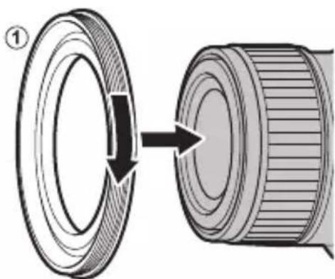 FUJIFILM GF30mmF5.6 T/S - Установка бленды (только GF30mmF5.6 T/S) - 2