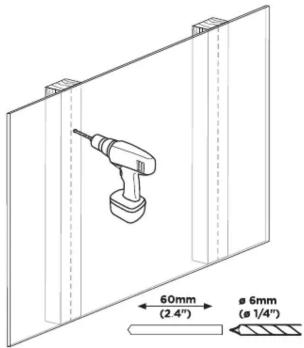 60mm (2.4") ø 6mm (ø 1/4")