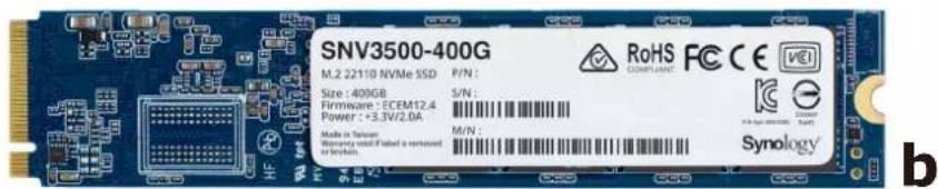 SYNOLOGY E10M20-T1 - Pour fixer un SSD M.2 à la carte adaptateur E10M20-T1 : - 2
