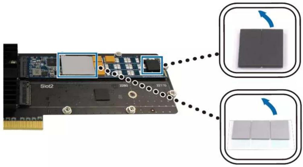 SYNOLOGY E10M20-T1 - Pour fixer un SSD M.2 à la carte adaptateur E10M20-T1 : - 11
