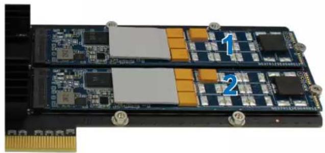 SYNOLOGY E10M20-T1 - Pour fixer un SSD M.2 à la carte adaptateur E10M20-T1 : - 12