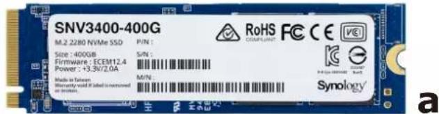 SYNOLOGY E10M20-T1 - Pour fixer un SSD M.2 à la carte adaptateur E10M20-T1 : - 1
