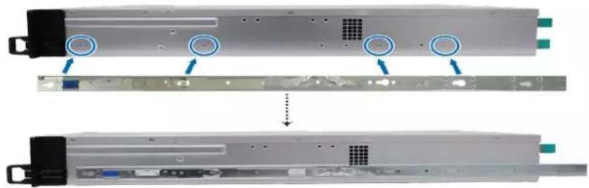 SYNOLOGY UC3200 - Pour installer le kit de rails : - 3