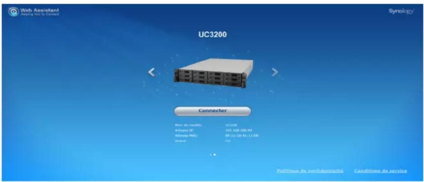 SYNOLOGY UC3200 - Initialiser DSM UC avec Web Assistant - 1