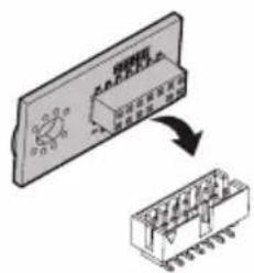 Diagram showing a device with an internal component and its transformation to a physical component, labeled in Chinese.