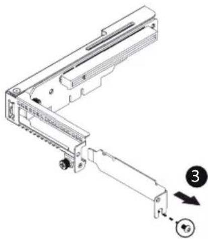 GIGABYTE TO15-Z40 - Follow these instructions to install the left PCI Expansion card: - 2