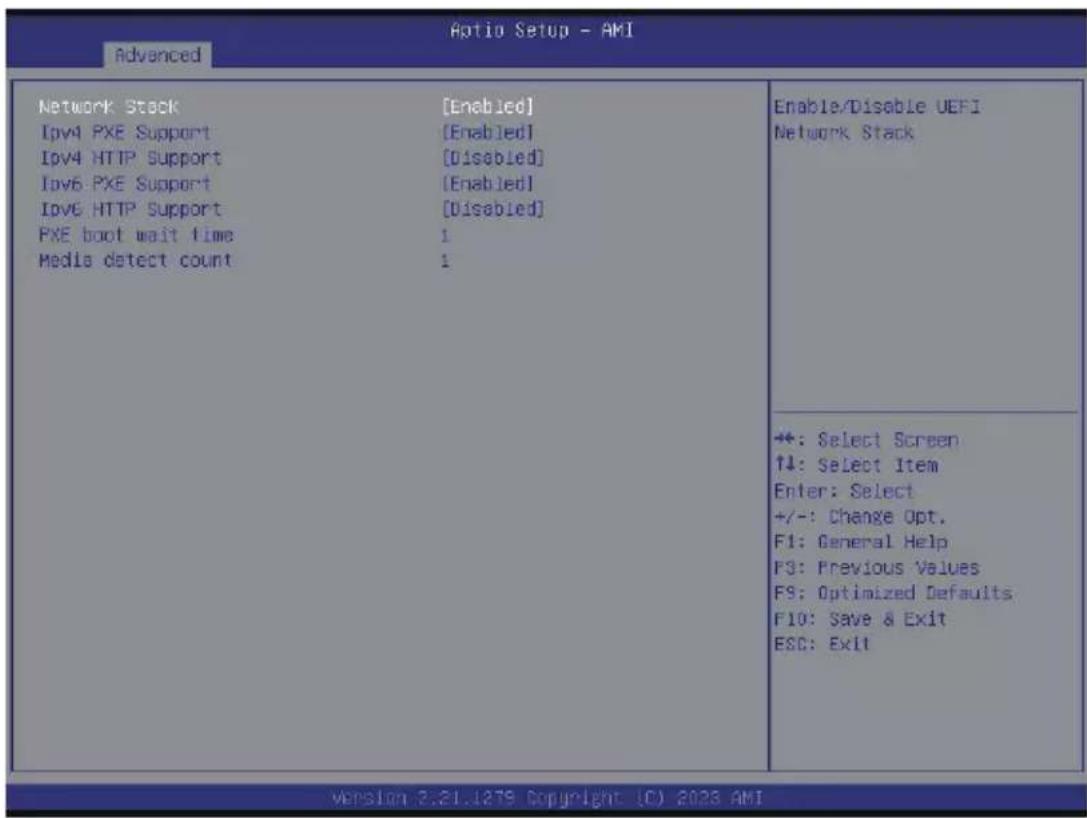 GIGABYTE TO15-Z40 - 5-2-10 Network Stack Configuration - 1