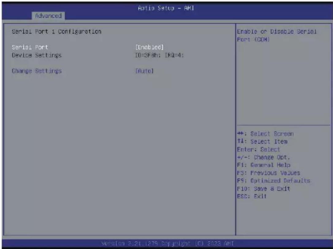 GIGABYTE TO15-Z40 - 5-2-4-1 Serial Port 1 Configuration - 1