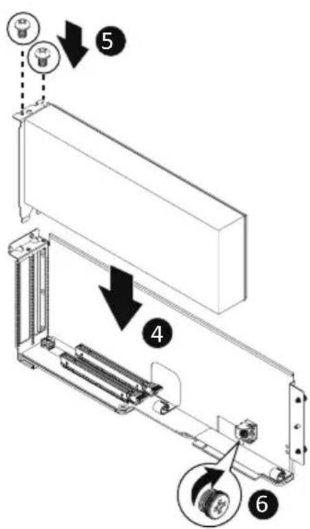 GIGABYTE TO15-Z40 - Follow these instructions to install the GPU card: For Slot5/Slot6 - 3