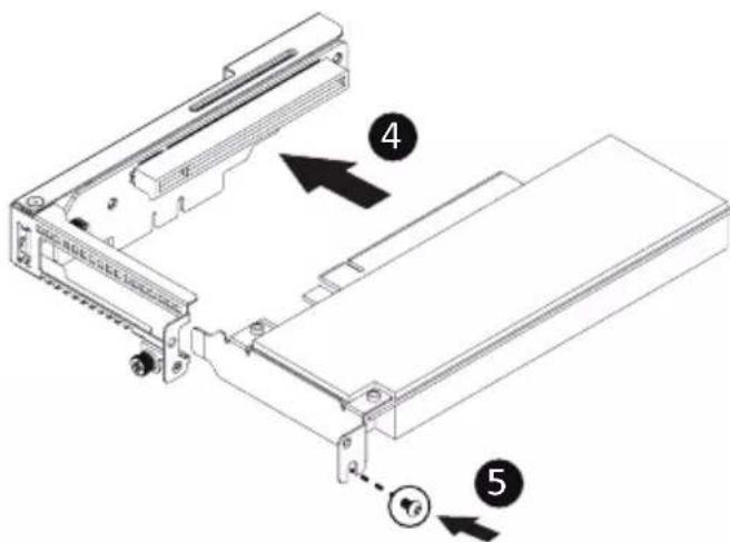 GIGABYTE TO15-Z40 - Follow these instructions to install the left PCI Expansion card: - 3