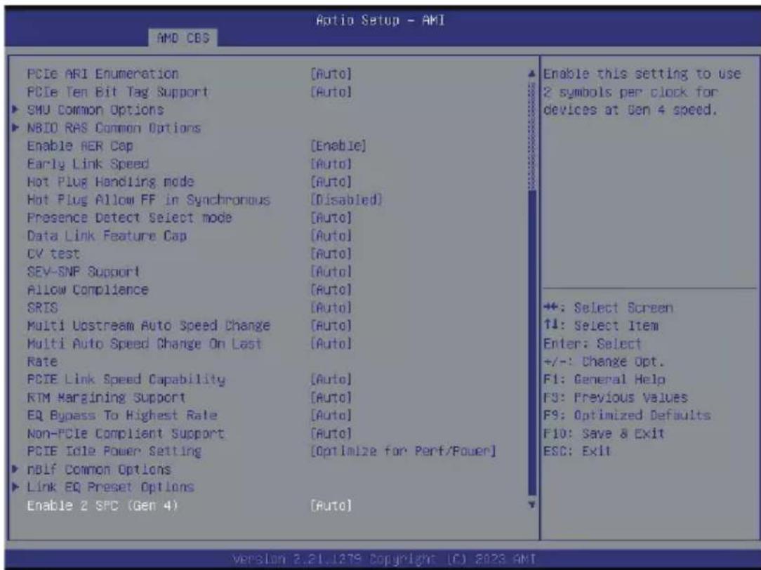 GIGABYTE TO15-Z40 - 5-3-4 NBIO Common Options - 2