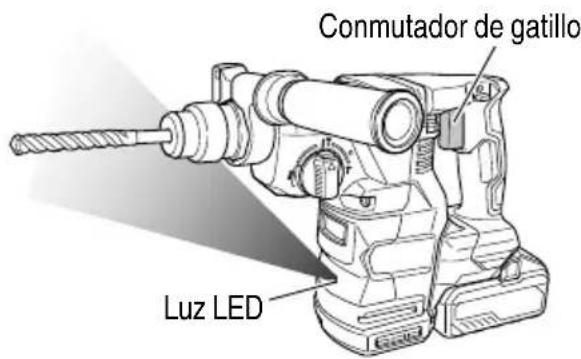 HiKOKI DH3628DA - Uso de la luz LED - 1