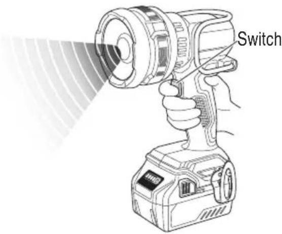 HiKOKI UB18DH - Strobe mode - 1