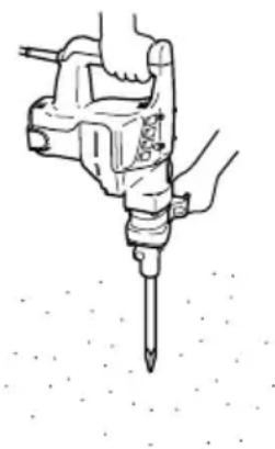 HiKOKI DH38YE2 - Cómo tallar o demoler (Fig. 5) - 1