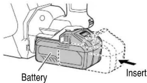 HiKOKI DH3640DA - REMOVAL AND INSTALLATION METHOD OF BATTERY - 1