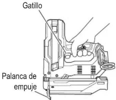 HiKOKI NT1850DG - - No utilice nunca el clavador a menos que la palanca de empuje funcione adecuadamente. - 1