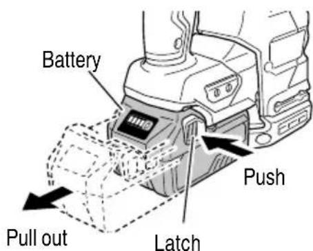 HiKOKI DH1826DA - REMOVAL AND INSTALLATION METHOD OF BATTERY - 1