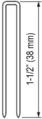 HiKOKI N1804DB - Dimensiones de las grapas - 2