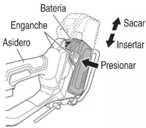 HiKOKI D36DYA - MÉTODO DE EXTRACCION E INSTALACION DE LA BATERIA - 1