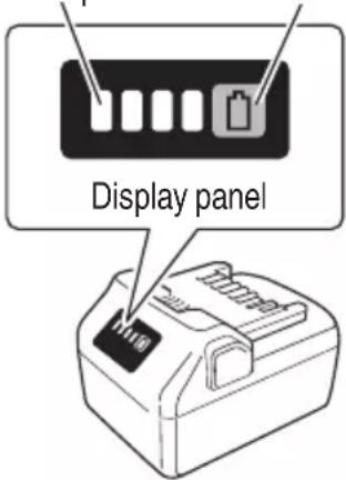 HiKOKI D36DYA - Remaining battery indicator - 1