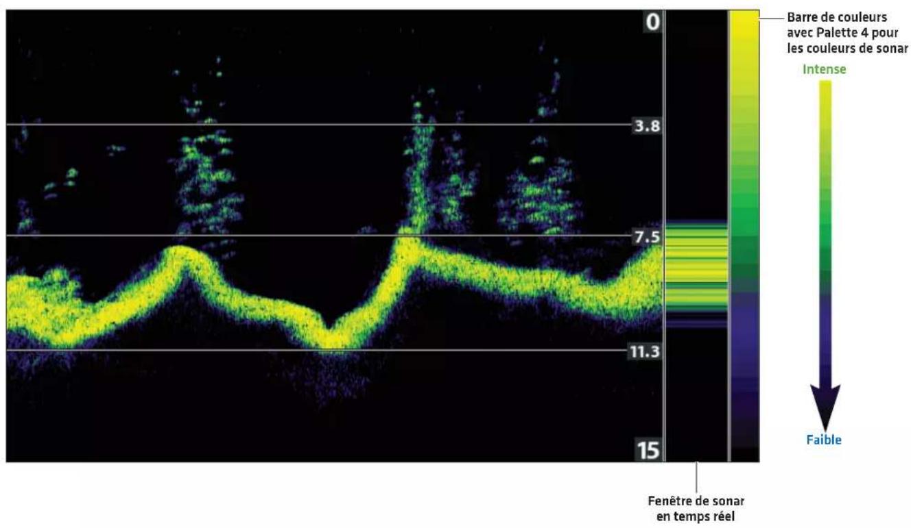 HUMMINBIRD HELIX 12 MSI+ GPS G4N - Changer les couleurs des vues - 1