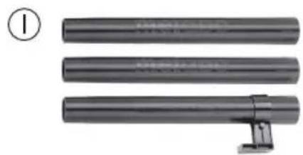 Three cylindrical mechanical components with a separate inset showing a labeled section (no visible text or symbols)