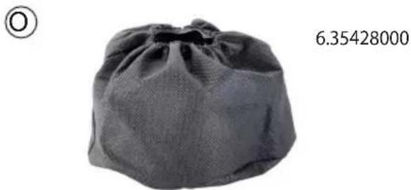 Black fabric bag with textured surface, no visible text or symbols on the bag itself