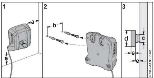 STIHL HSA 40.0 - Fixation du chargeur au mur - 1