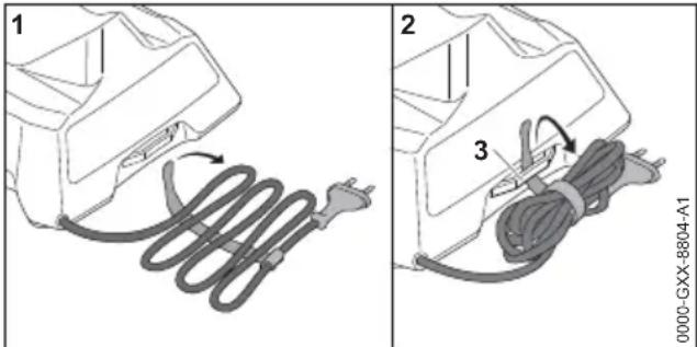 STIHL HSA 40.0 - Conservazione del caricabatterie - 1